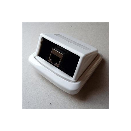 Jednozásuvka ABB TANGO 1xRJ45 cat5e STP biela