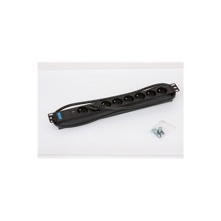 19'' 8xCZ zás., kontrolka, 3x1.5mm 2m CZ-DE,RAL9005