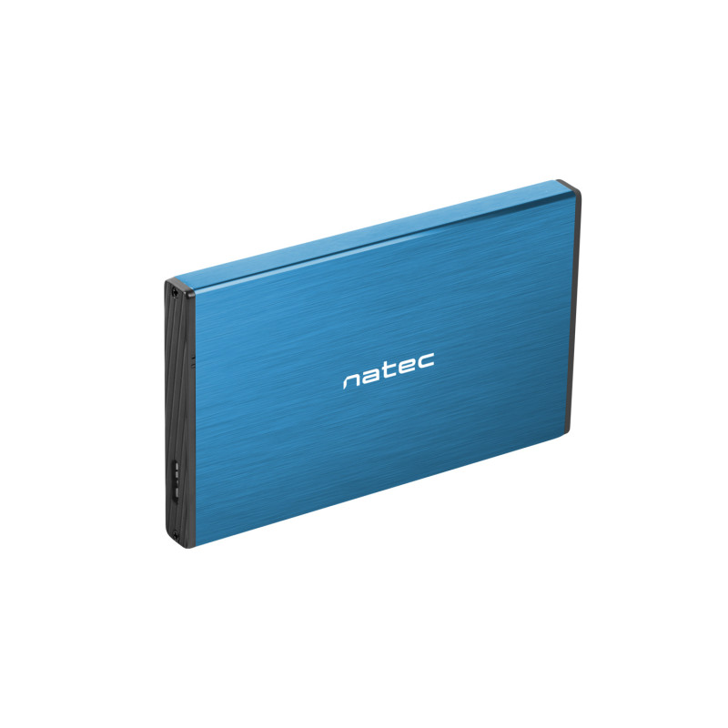 Externý box pre HDD 2,5'' USB 3.0 Natec Rhino Go, modrý, hliníkové telo