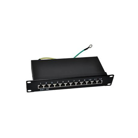 Patch panel 10“ STP Cat5e 12 portov