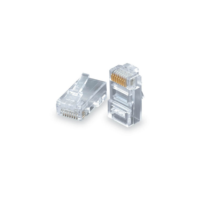 Konektor RJ45 CAT5E UTP 8p8c pre drôt 100ks bal.