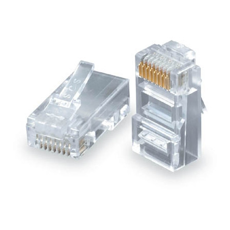 Konektor RJ45 CAT5E UTP 8p8c pre drôt 100ks bal.