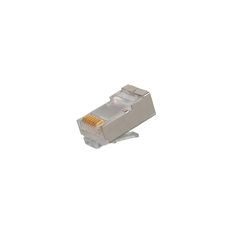 Konektor RJ45 CAT6 STP 8p8c na drôt, 100ks