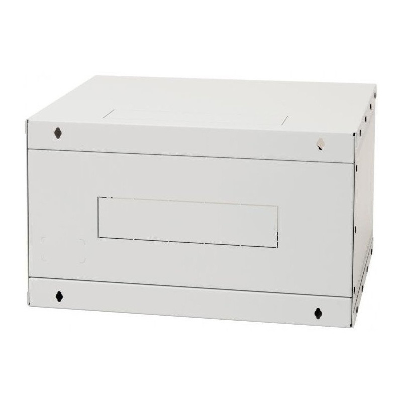 19''rozvádzač jednodiel.12U/400mm FLAT-PACK plech.dv.