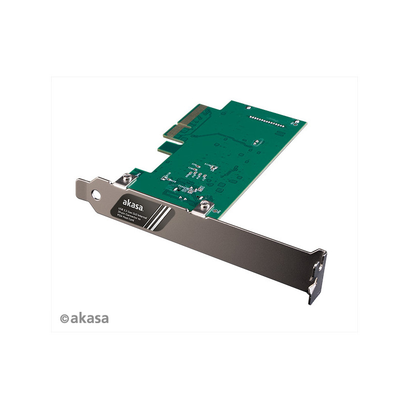 AKASA PCIe karta USB 3.2 Gen 2x2 interný konektor