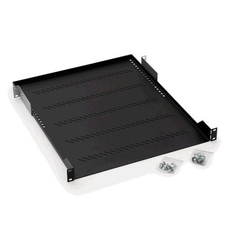 19'' polica A1 s perforáciou 850mm, max.40kg čierna
