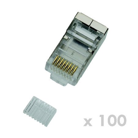 DATACOM Konektor RJ45 STP 8p8c Cat6 drôt 100ks