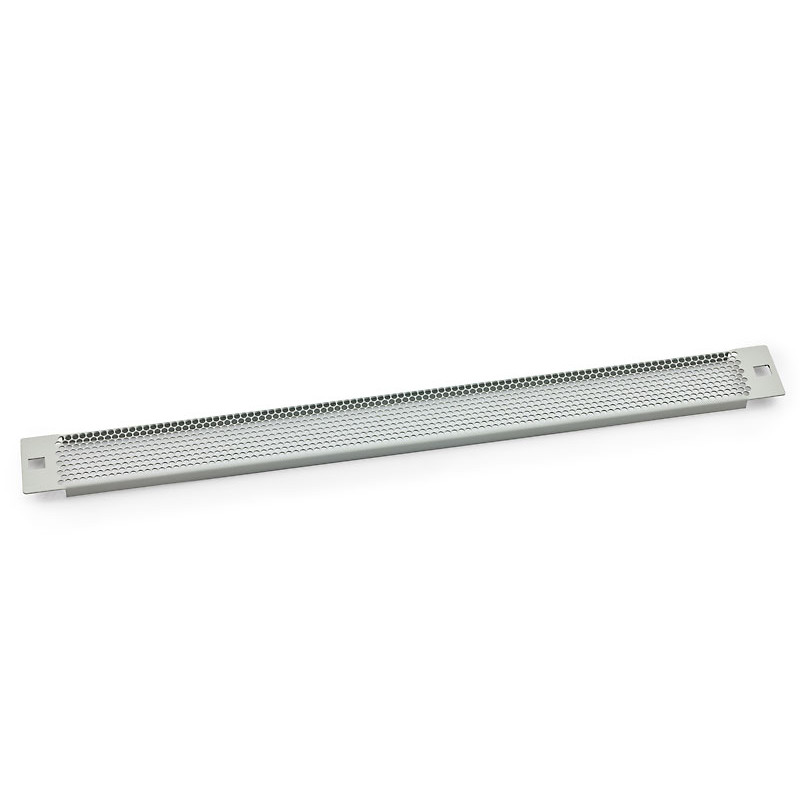 19' záslepka 2U plastový zámok, sito 75%-4mm, sivá