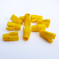 DATACOM krytka pre RJ45 (CAT6A, CAT7) žltý (10ks)