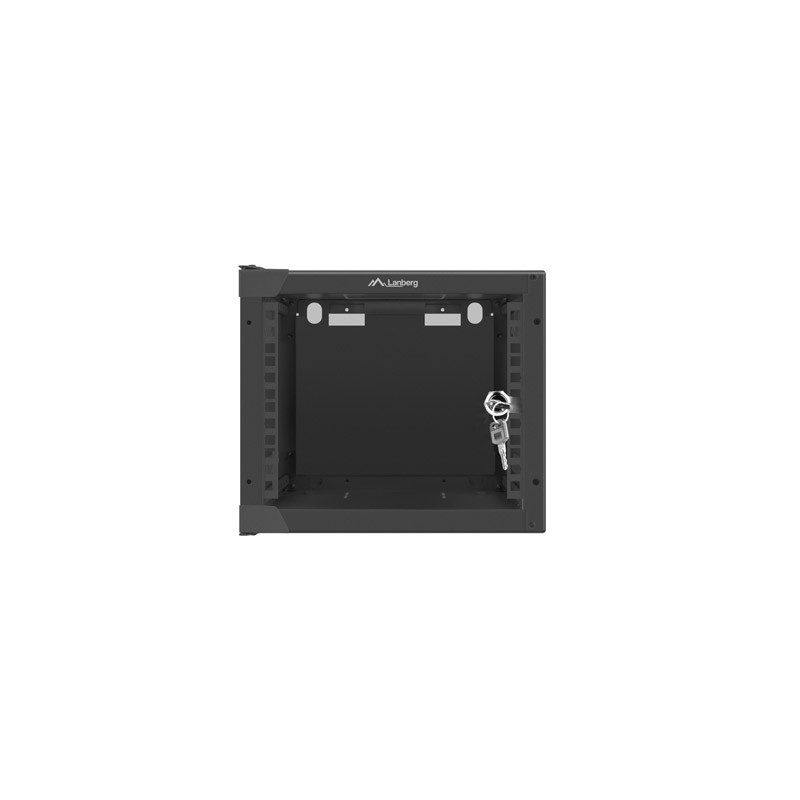 Nástenný rack 10'' 4U 280x310mm čierny flat pack