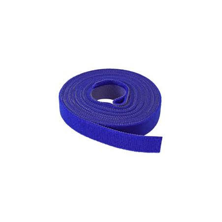 Viazacia páska na suchý zips, 16 mm, 4 m, modrá