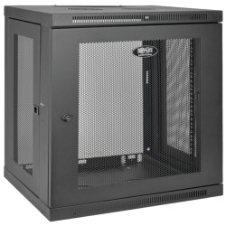 Skriňa SmartRack 12U, Š-600mm, Hl-450mm, hĺbka pre prepínače, montáž na stenu