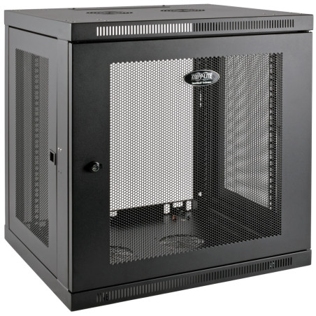 Skriňa SmartRack 12U, Mini Rack, Š - 600mm, Hl - 550mm, hĺbka pre prepínače, montáž na stenu