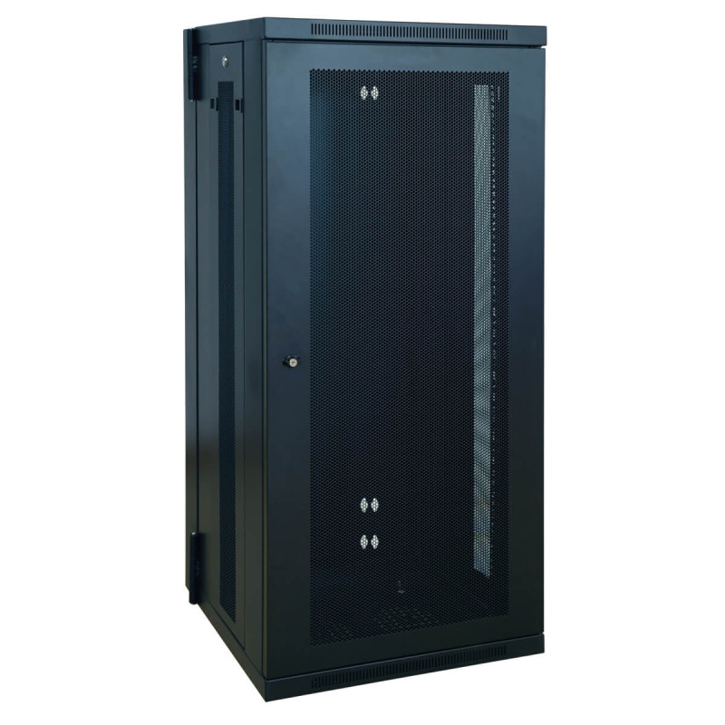 Skriňa SmartRack 26U, Š - 600mm, Hl - 550mm, hĺbka pre prepínače, montáž na stenu