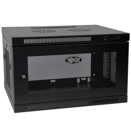 Skriňa SmartRack 6U, Mini Rack, Š - 600mm, Hl - 550mm, hĺbka pre prepínače, montáž na stenu