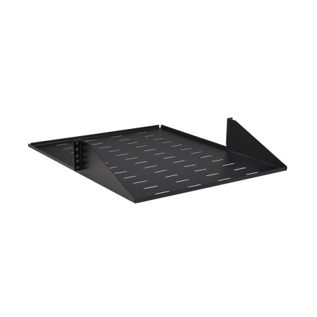 Polica pevná SmartRack 2U, nosnosť 45kg, hĺbka 546mm, montáž na stred, odvetrávaná