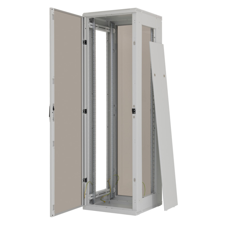 Stojan.rack 42U(š)600x(h)600 rozober.perf.dvojkr.dvere