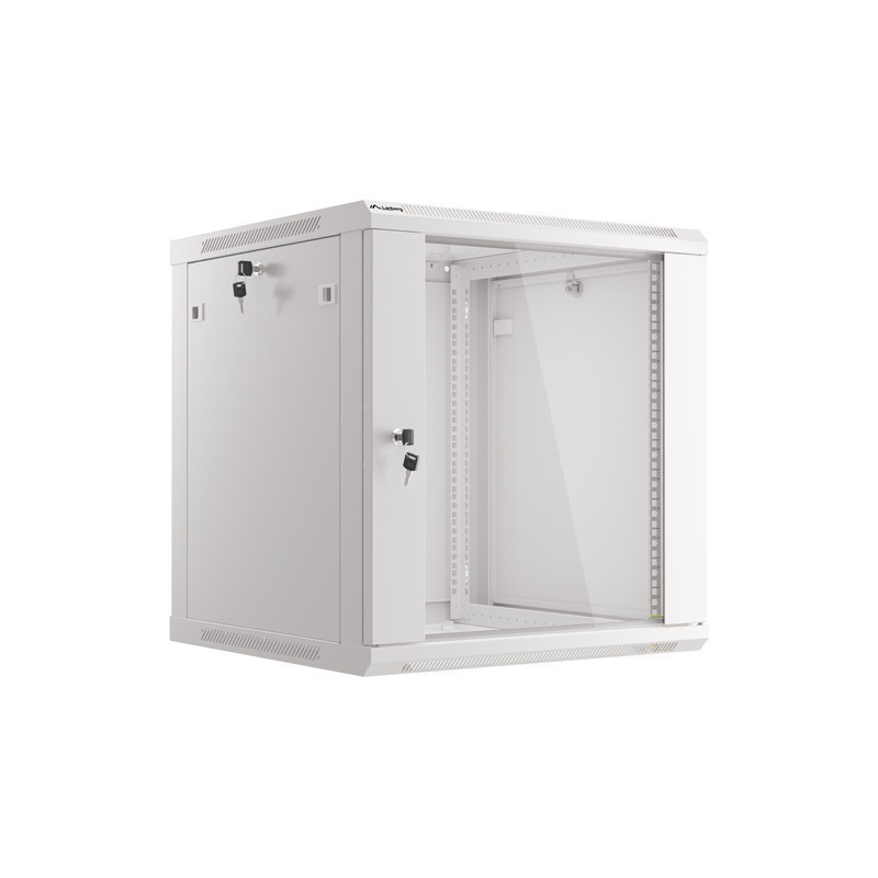 Nástenný rack 19' 12U 600X600mm šedý flat pack