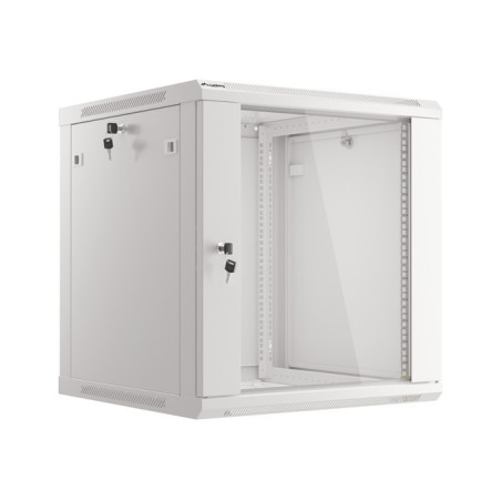 Nástenný rack 19' 12U 600X600mm šedý flat pack