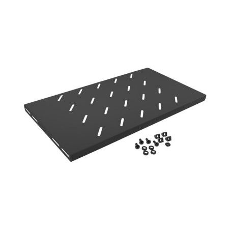 LANBERG 19'' PEVNÁ POLICA 1U/486X270MM MAX. NOSNOSŤ DO 120 KG ČIERNA