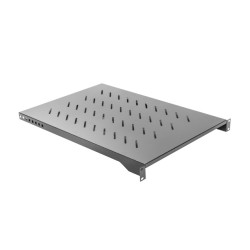 LANBERG19'' PEVNÁ POLICA 1U/483X700MM MAX. NOSNOSŤ DO 15 KG ČIERNA