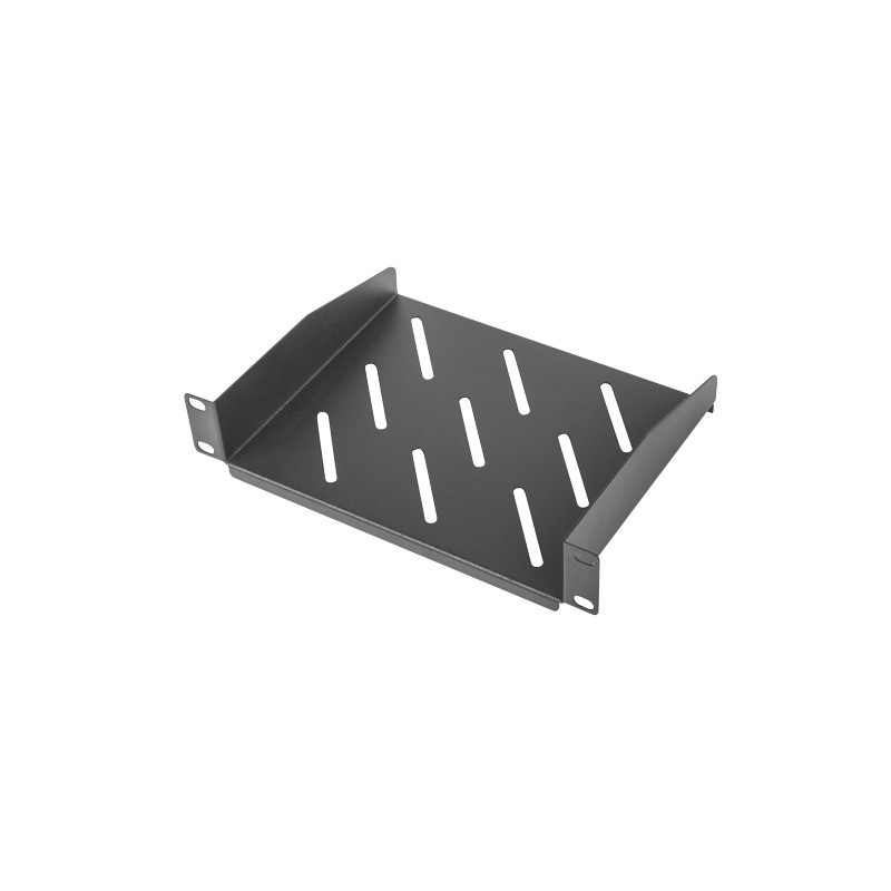 LANBERG 10'' PEVNÁ POLICA 1U/254X180MM MAX. NOSNOSŤ DO 20 KG ČIERNA