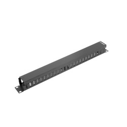 LANBERG 19'' PANEL PRO SPRÁVU KÁBLOV TYP A 1U ČIERNY