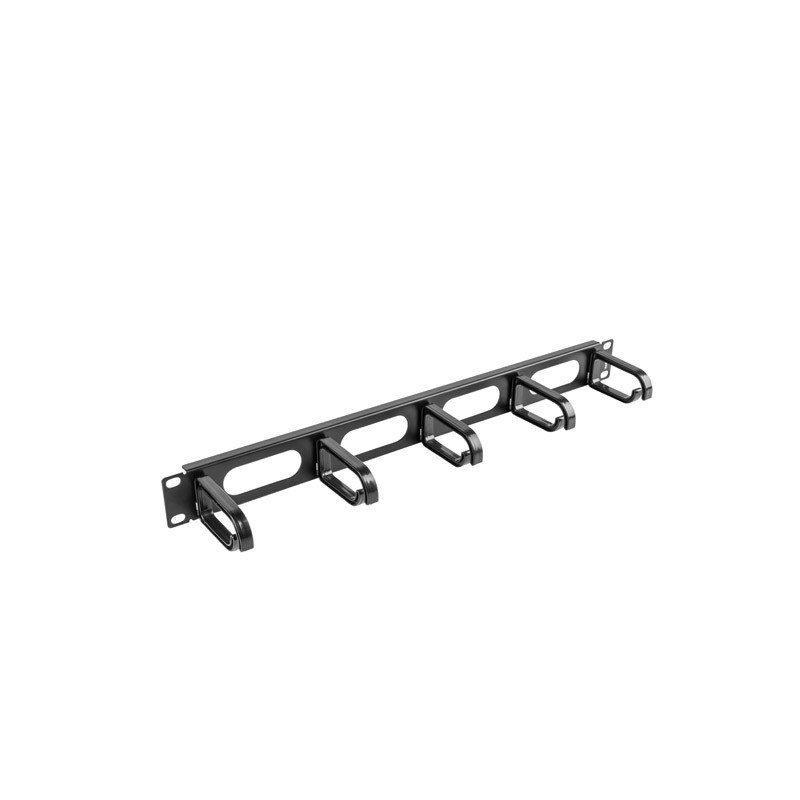 LANBERG19'' PANEL PRO SPRÁVU KÁBLOV 5 KRÚŽKOV - TYP B 1U ČIERNY