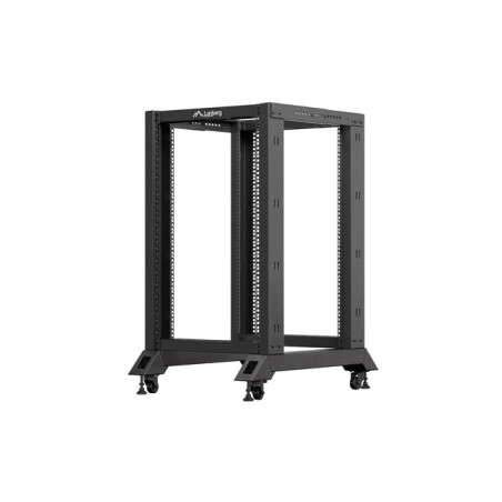 LANBERG OTVORENÝ RACK 18U 600X800 ČIERNY
