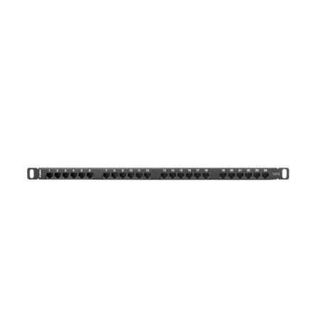 LANBERG PATCH PANEL 24 PORTOV 0,5U 19'' CAT.6 UTP ČIERNY LANBERG