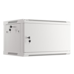 LANBERG RACKOVÁ SKRIŇA 19'' PRO MONTÁŽ NA STENU 6U/600X450 PRO VLASTNÚ MONTÁŽ S KOVOVÝMI DVERAMI ŠEDÁ