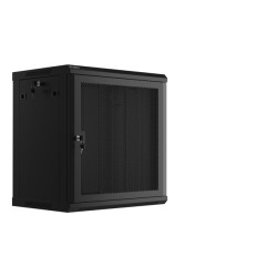 LANBERG 19'' RACKOVÁ SKRIŇA 12U/600X450 S PERFOROVANÝMI DVERAMI ČIERNA - PLOCHÉ BALENIE
