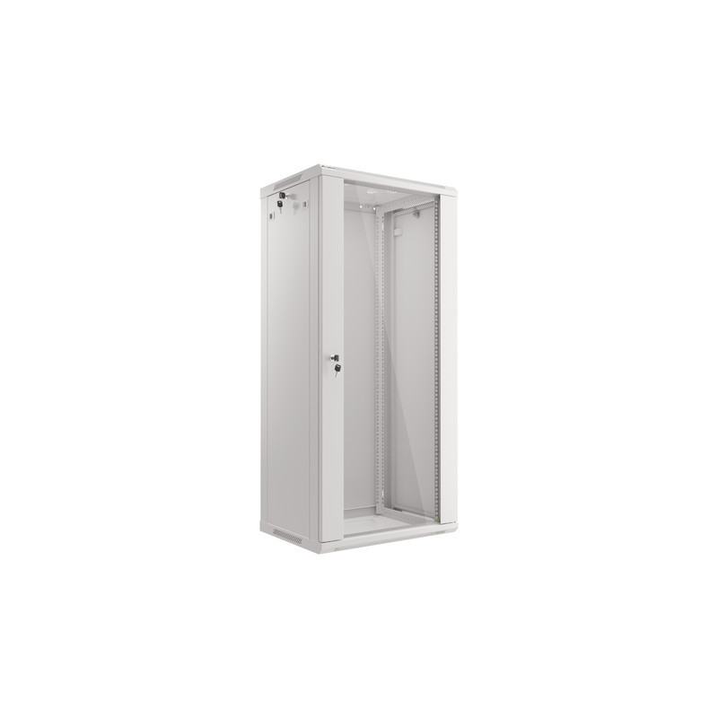 LANBERG RACKOVÁ SKRIŇA 19'' NÁSTENNÁ 27U/600X450 (FLAT PACK) ŠEDÁ V2