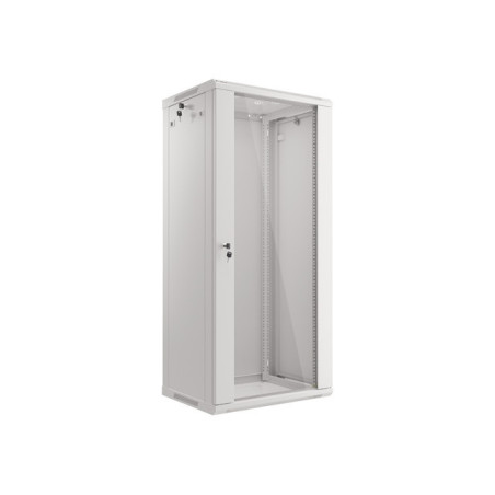LANBERG RACKOVÁ SKRIŇA 19'' NÁSTENNÁ 27U/600X450 (FLAT PACK) ŠEDÁ V2