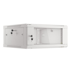 LANBERG RACKOVÁ SKRIŇA 19'' PRO MONTÁŽ NA STENU 4U/600X600 (FLAT PACK) V2 ŠEDÁ