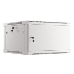 LANBERG RACKOVÁ SKRIŇA 19'' PRO MONTÁŽ NA STENU 6U/600X600 PRO VLASTNÚ MONTÁŽ S KOVOVÝMI DVERAMI ŠEDÁ