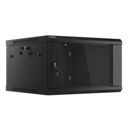 LANBERG 19'' RACKOVÁ SKRIŇA PRO MONTÁŽ NA STENU 6U/600X600 (FLAT PACK) ČIERNA V2