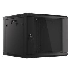 LANBERG RACKOVÁ SKRIŇA 19'' PRO MONTÁŽ NA STENU 9U/600X600 (FLAT PACK) V2 ČIERNA