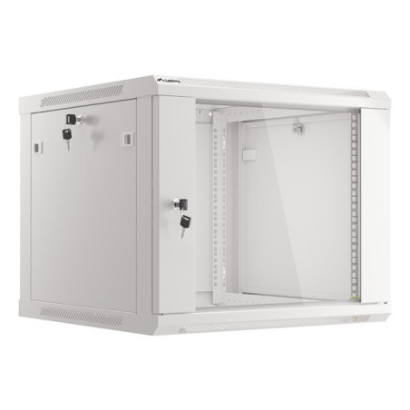 LANBERG RACKOVÁ SKRIŇA 19'' PRO MONTÁŽ NA STENU 9U/600X600 (FLAT PACK) V2 ŠEDÁ