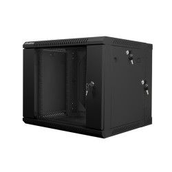 LANBERG RACKOVÁ SKRIŇA 19'' DVOJDIELNA NÁSTENNÁ 9U/600X600 (FLAT PACK) ČIERNA