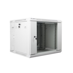 LANBERG RACKOVÁ SKRIŇA 19'' DVOJDIELNA NÁSTENNÁ 9U/600X600 (FLAT PACK) ŠEDÁ