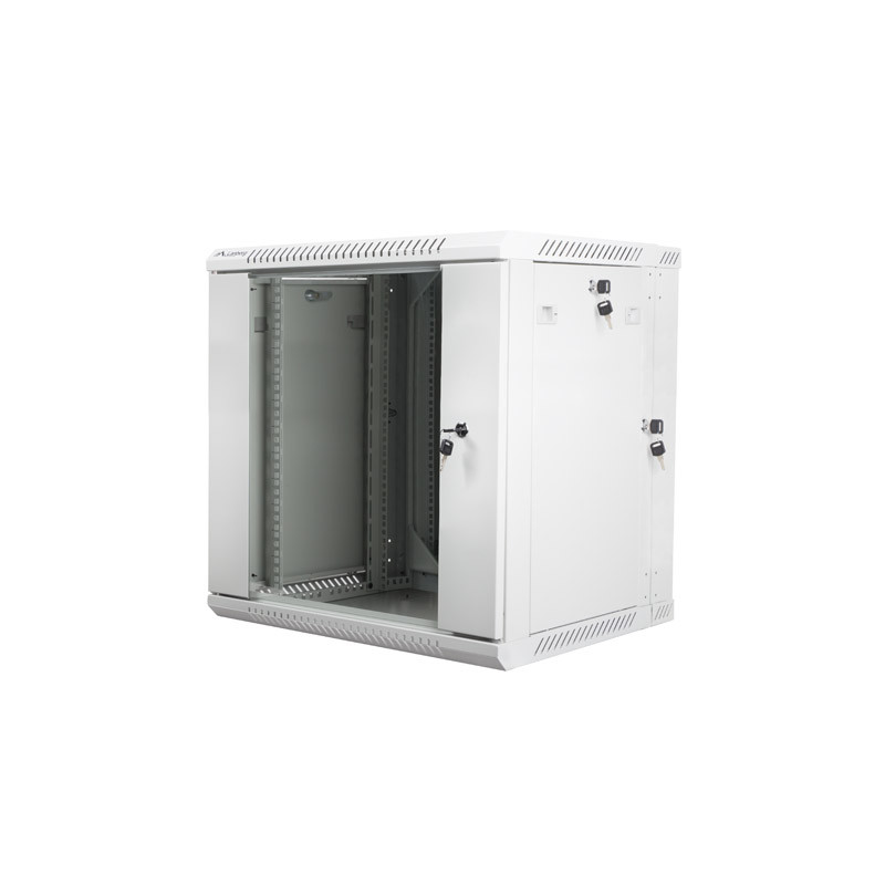 LANBERG RACKOVÁ SKRIŇA 19'' DVOJDIELNA NÁSTENNÁ 12U/600X600 (FLAT PACK) ŠEDÁ