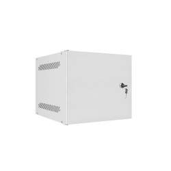 LANBERG RACKOVÁ SKRIŇA 10'' NÁSTENNÁ 4U/280X310 PRO VLASTNÚ MONTÁŽ S KOVOVÝMI DVERAMI ŠEDÁ -FLAT PACK