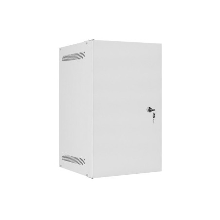 LANBERG RACKOVÁ SKRIŇA 10'' PRO MONTÁŽ NA STENU 9U/280X310 PRO VLASTNÚ MONTÁŽ S KOVOVÝMI DVERAMI ŠEDÁ