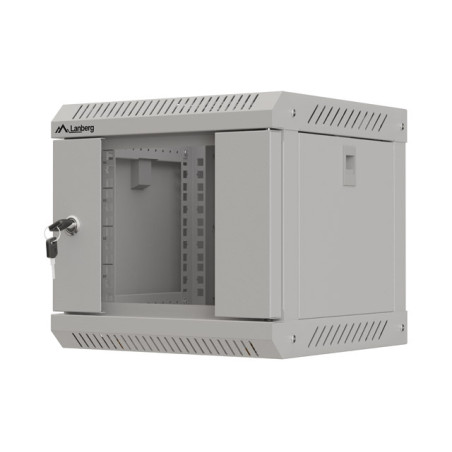 LANBERG RACKOVÁ SKRIŇA 10'' NÁSTENNÁ 4U/300X300 (FLAT PACK) S PRESKLENÝMI DVERAMI ŠEDÁ
