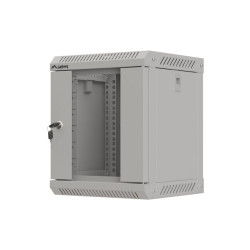 LANBERG RACKOVÁ SKRIŇA 10'' NÁSTENNÁ 6U/300X300 (FLAT PACK) S PRESKLENÝMI DVERAMI ŠEDÁ