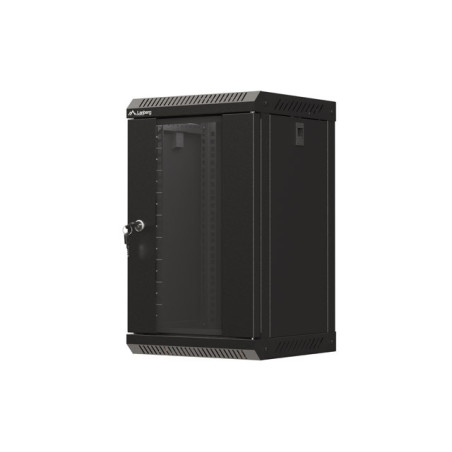 LANBERG RACKOVÁ SKRIŇA 10'' NÁSTENNÁ 9U/300X300 (FLAT PACK) S PRESKLENÝMI DVERMI ČIERNA