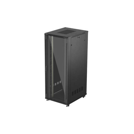 LANBERG 19'' VOĽNE STOJÚCA RACKOVÁ SKRIŇA 42U/800X1000 (FLAT PACK) S PRESKLENÝMI DVERAMI ČIERNA