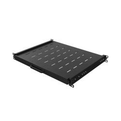 LANBERG POSUVNÁ POLICA PRO 19'' RACKOVÉ SKRINE 350MM ČIERNA (1U/445X350MM, NOSNOSŤ 35KG, 4-BODOVÉ M