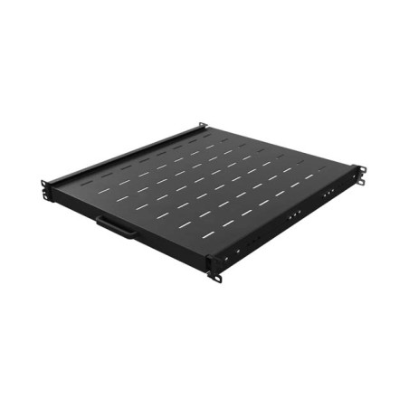 LANBERG POSUVNÁ POLICA PRO 19'' RACKOVÉ SKRINE 500MM ČIERNA (1U/445X500MM, NOSNOSŤ DO 35KG, 4-P